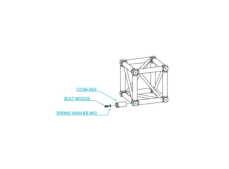 PROLYTE BOX-40L Boxcorner Alu U/Koblinger 