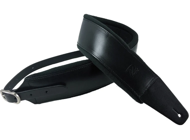 Profile FPB01 Guitar Strap Black Pro Italian Leather 
