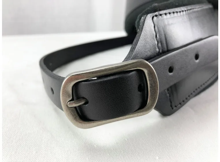 Profile FPB01 Guitar Strap Black Pro Italian Leather 