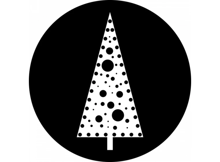 Prolights Gobo xmas Bubbles Tree G size, Black and white 