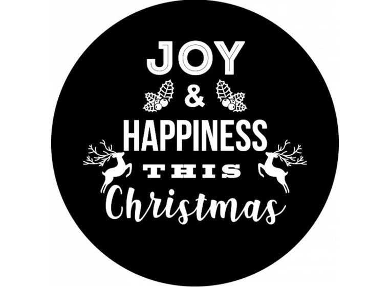Prolights Gobo xmas Joy Greetings 1 F size, Black and white 