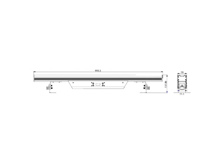 Prolights LUMIPIX12QTOUR LED Bar 12x10W RGBW/FC LED Bar