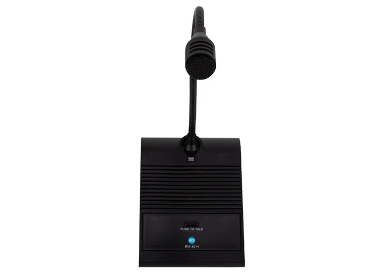 RCF BM 3014 Desk-top paging mike console 5m. cable with XLR conn. 
