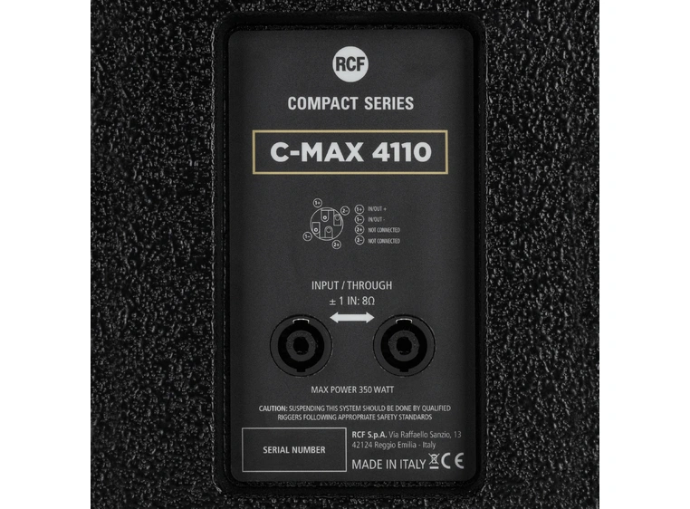 RCF C-MAX 4110 2-veis fullrange Nærfeltsmonitor 10" - 1" 