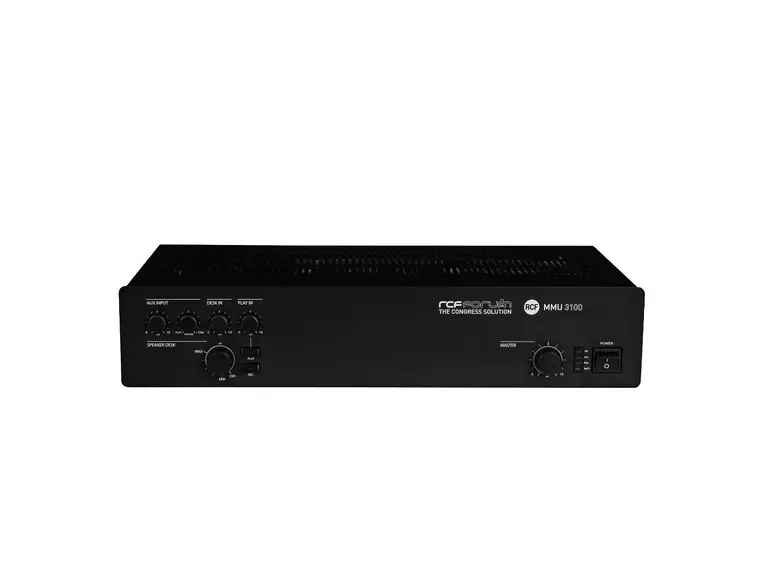RCF MMU 3100 Kompakt forsterker Møtesystem for opptil 80 mikrofonsett 