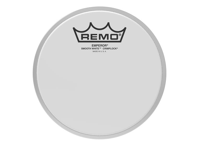 Remo BE-0206-MP- Emperor Smooth White Crimplock Tenor Drumhead, 6"