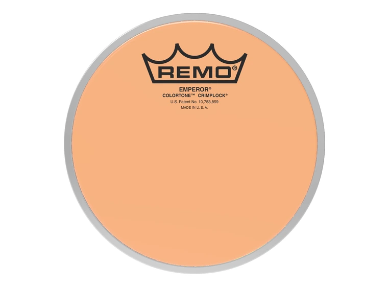 Remo BE-0306-CT-OGMP Emperor Colortone Crimplock Orange Tenor, Drumhead 6" 