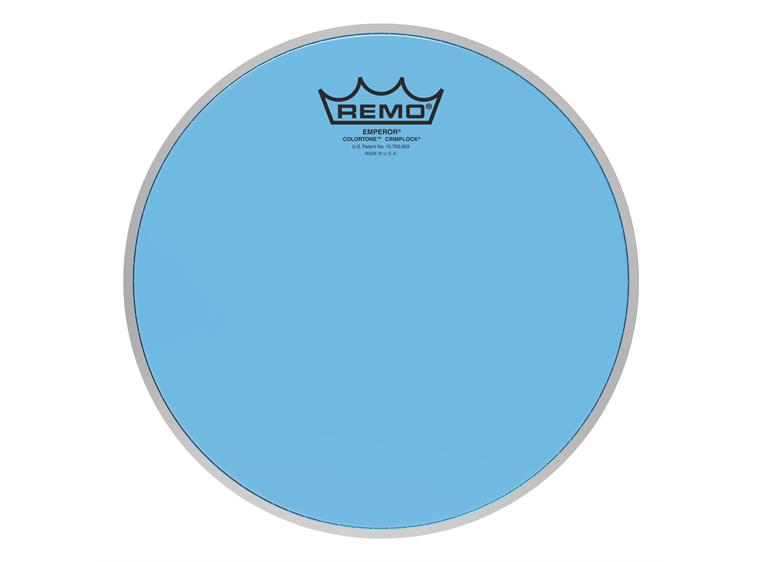 Remo BE-0310-CT-BUMP Emperor Colortone Crimplock Blue Tenor, Drumhead 10"