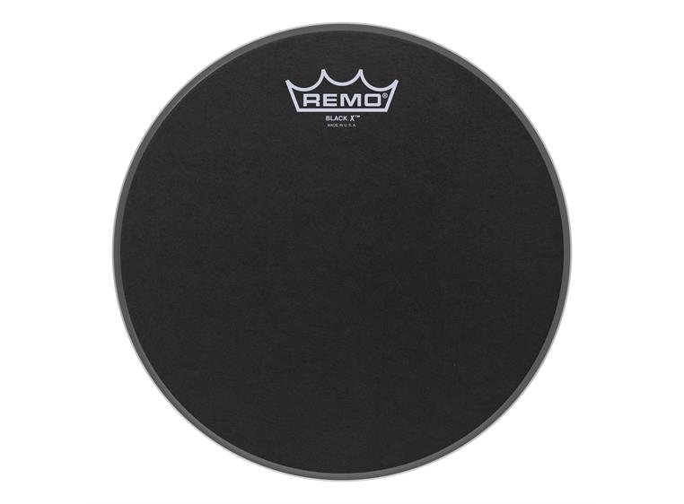 Remo BX-0810-10- Emperor X Black Suede Snare Drumhead - Bottom Black Dot, 10"