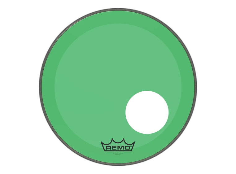 Remo P3-1318-CT-GNOH Powerstroke P3 Colortone Green Bass 18",5" Offset Hole 