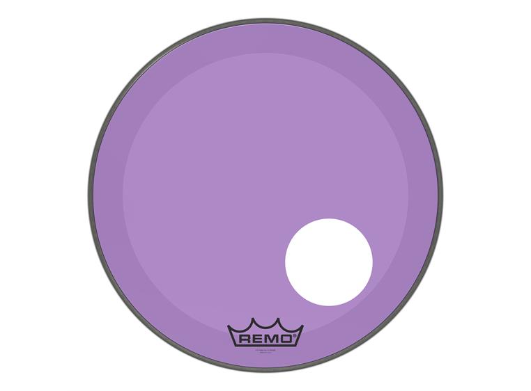Remo P3-1320-CT-PUOH Powerstroke P3 Colortone Purple Bass 20",5" Offset Hole