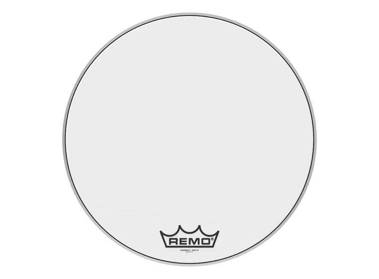 Remo PM-2024-MP- Powermax 2 Ultra White Crimplock Bass Drumhead, 24" 