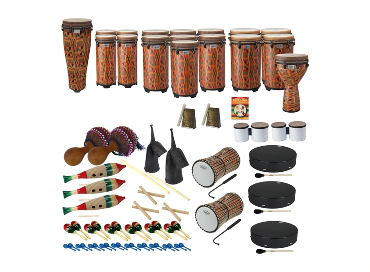 Remo PP-WMDC-AA- World Music Drumming Drum Pack, AA 