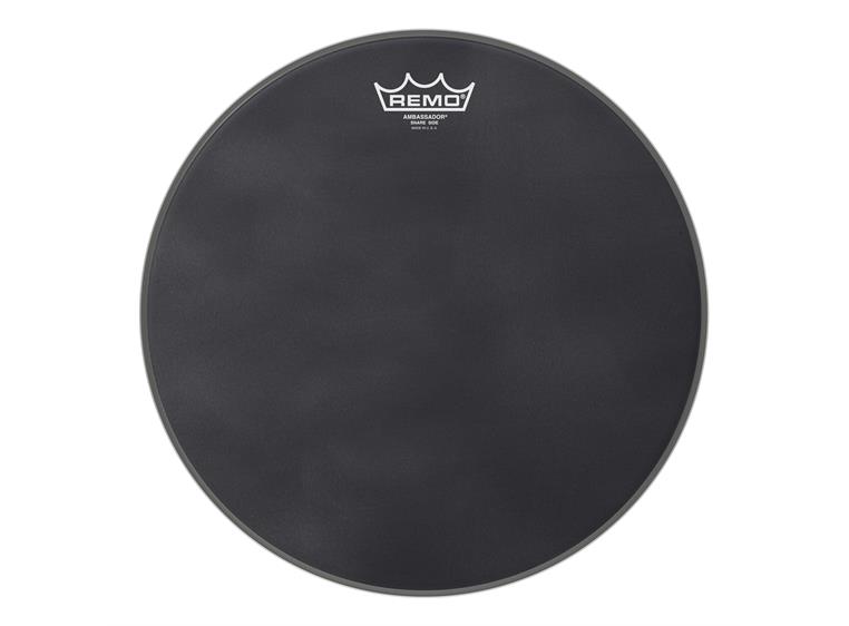 Remo SA-0814-ES- Ambassador Black Suede Snare Side Drumhead, 14"