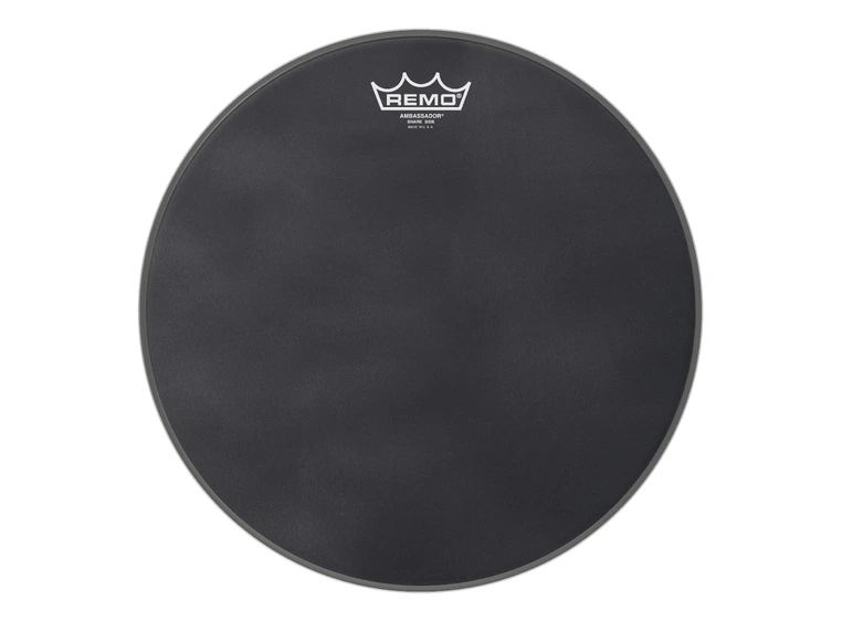 Remo SA-0814-ES- Ambassador Black Suede Snare Side Drumhead, 14" 