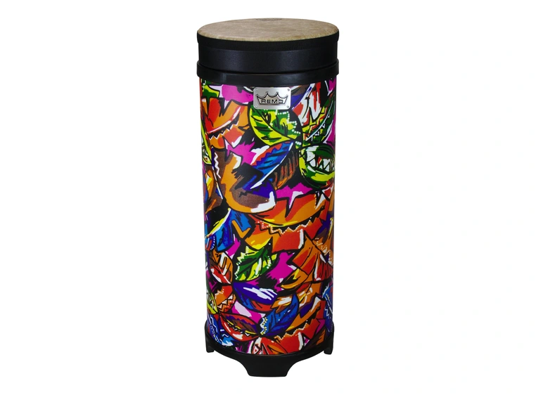 Remo TU-0510-09 Valencia 50Series Tubano Drum - Pre-Tuned, Tropical Leaf, 10" 