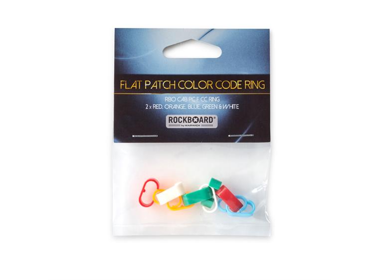RockBoard Color Code Rings, 2 pcs. each for Flat Patch Cables, 5 Colors