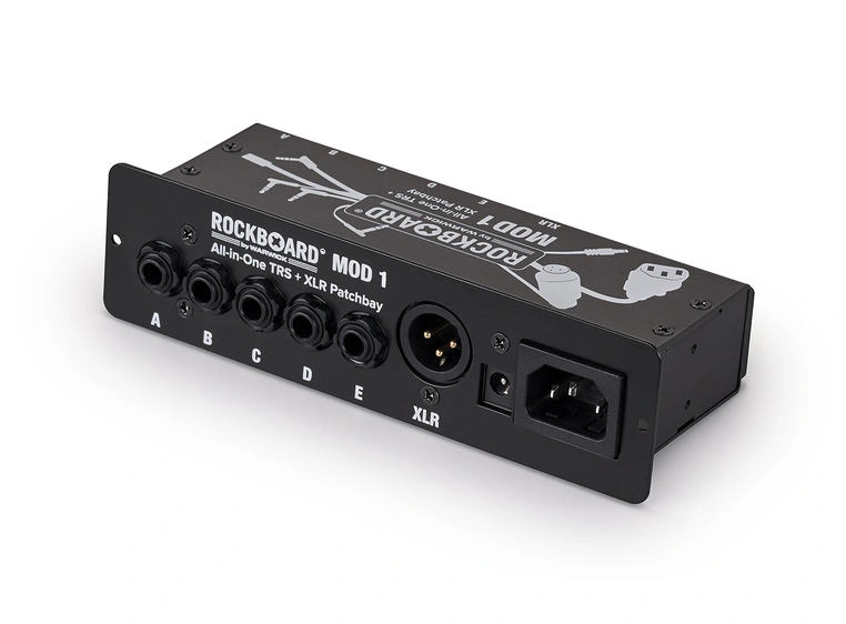 RockBoard MOD 1 V2 - All-in-One TRS & XLR, IEC & Barrel Patchbay 