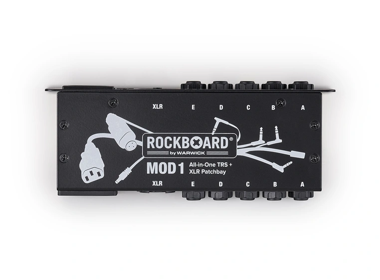 RockBoard MOD 1 V2 - All-in-One TRS & XLR, IEC & Barrel Patchbay 