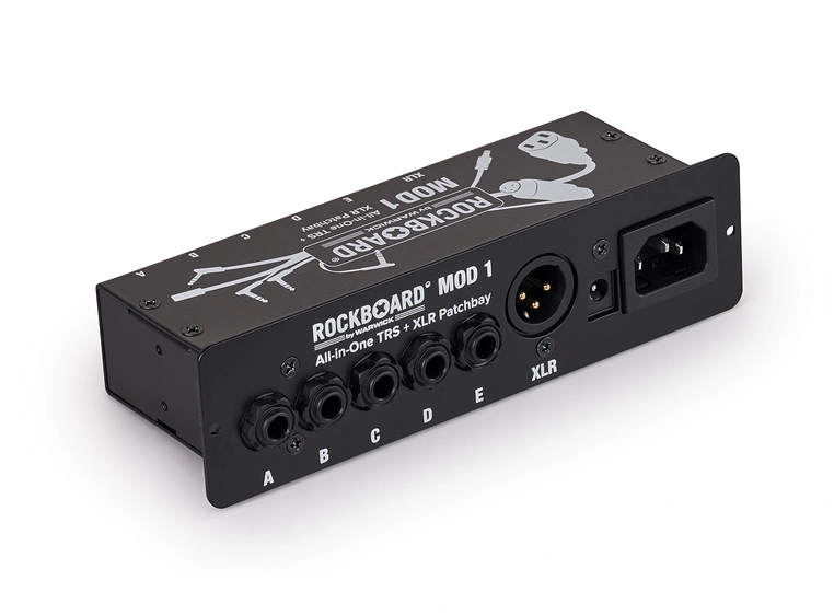 RockBoard MOD 1 V2 - All-in-One TRS & XLR, IEC & Barrel Patchbay 