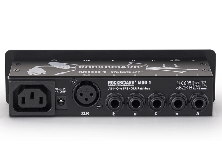 RockBoard MOD 1 V2 - All-in-One TRS & XLR, IEC & Barrel Patchbay 