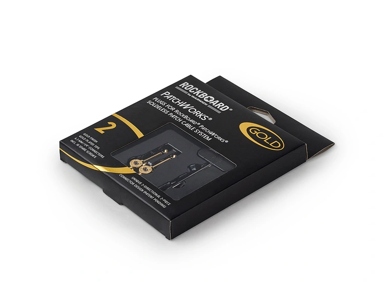 RockBoard Solderless Plugs, 2 pcs. PatchWorks, Gold 
