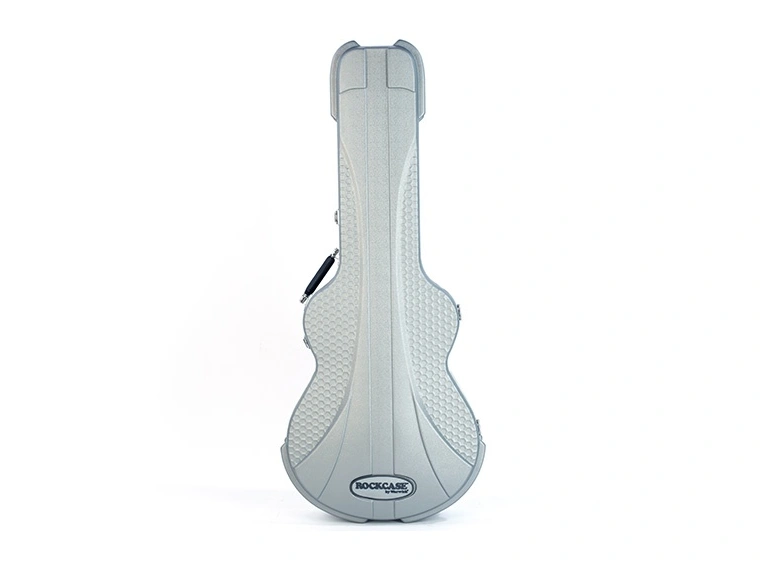 RockCase Electric Guitar ABS Case (Semi-Hollowbody), Curved - Silver 