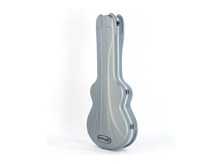RockCase Electric Guitar ABS Case (Semi-Hollowbody), Curved - Silver 