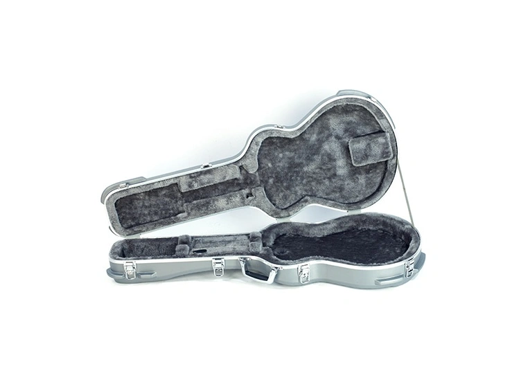 RockCase Electric Guitar ABS Case (Semi-Hollowbody), Curved - Silver 