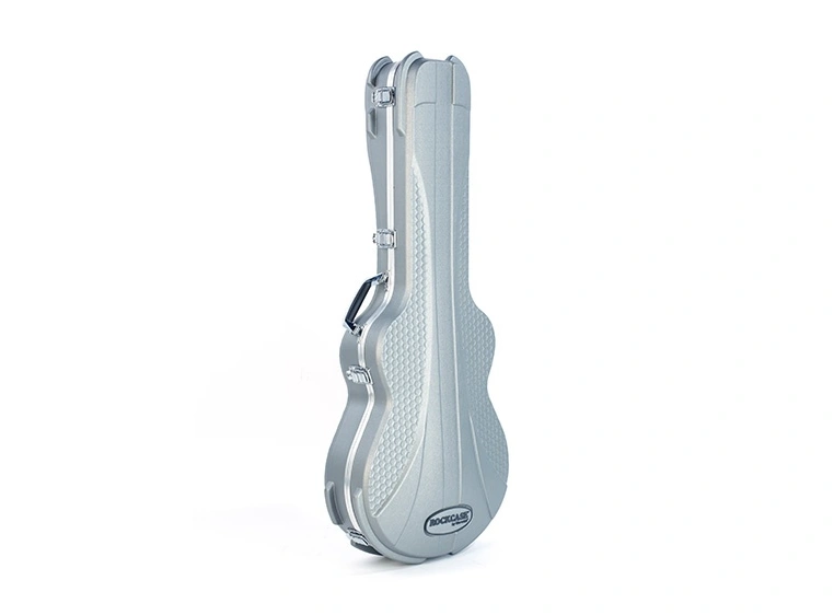 RockCase Electric Guitar ABS Case (Semi-Hollowbody), Curved - Silver 