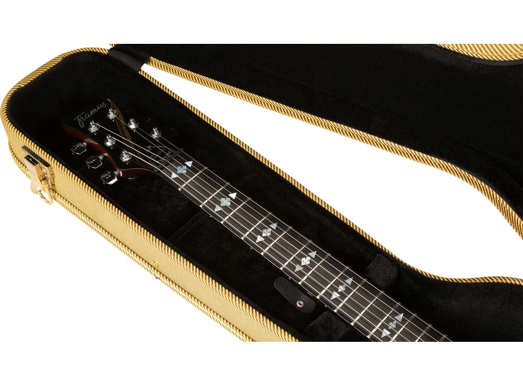 RockCase Electric Guitar Hardshell Case (LP-Style), Arched Lid, Vintage Tweed 