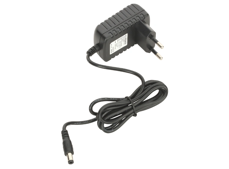 RockPower NT 5 - Power Supply Adapter 9V DC, 1.300 mA, (-) Center, Euro Plug 