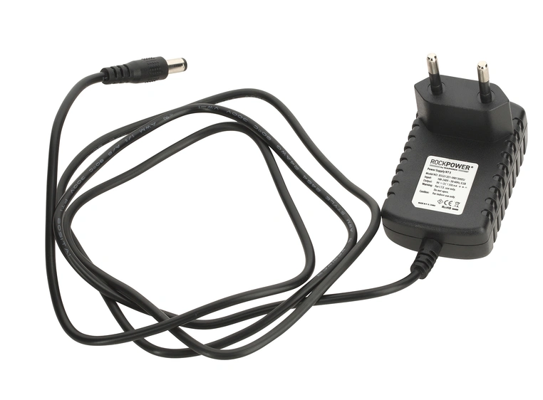 RockPower NT 5 - Power Supply Adapter 9V DC, 1.300 mA, (-) Center, Euro Plug 