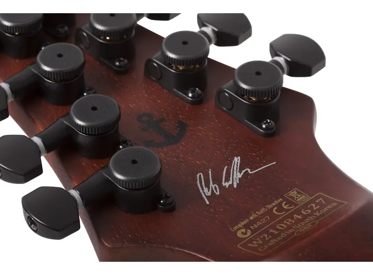 Schecter C-8 Rob Scallon Dark Roast 