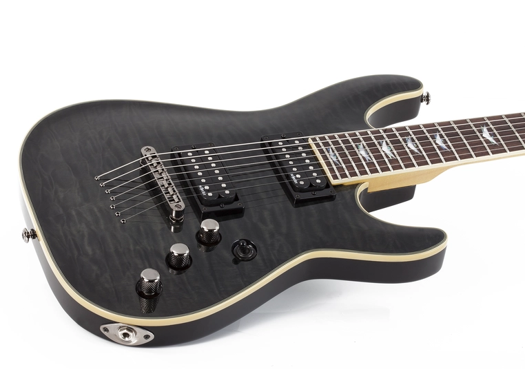 Schecter Omen 7 Extreme See Thru Black 