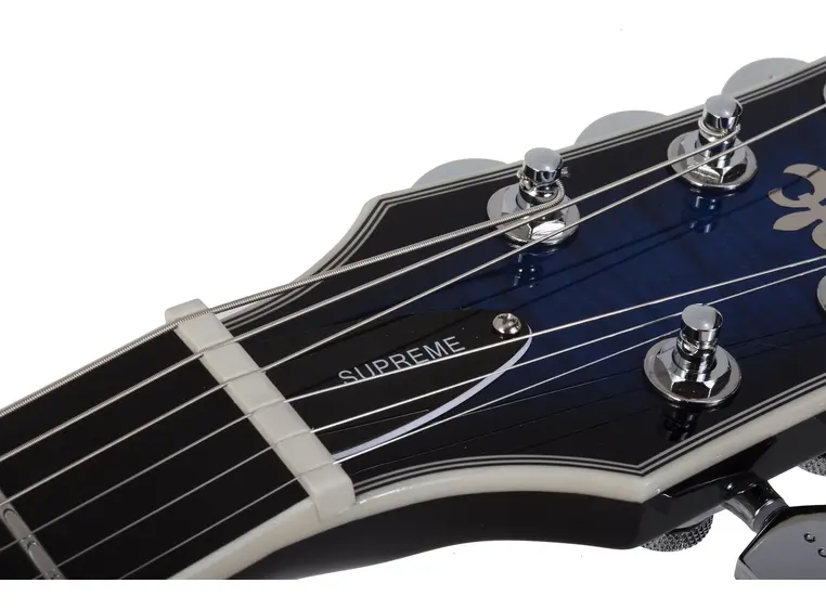 Schecter SOLO-II Supreme LH STBB Venstrehendt See-Thru Blue Burst 