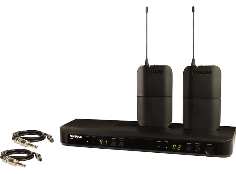 Shure BLX188 Dual Bodypacksystem 2xWA302 K3E (606-630Mhz) 
