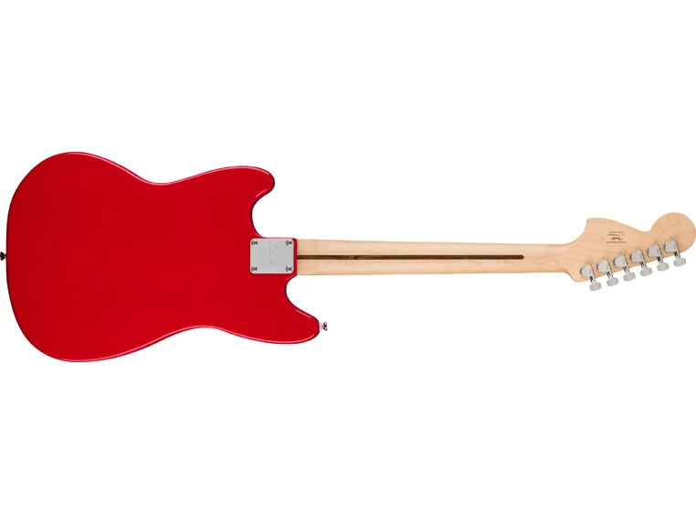 Squier Sonic Mustang, Maple White Pickguard, Torino Red 