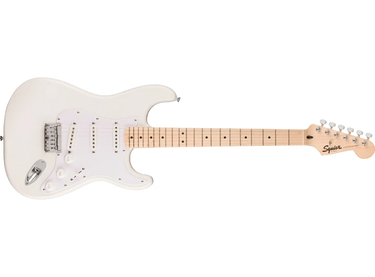 Squier Sonic Stratocaster HT, Maple White Pickguard, Arctic White 