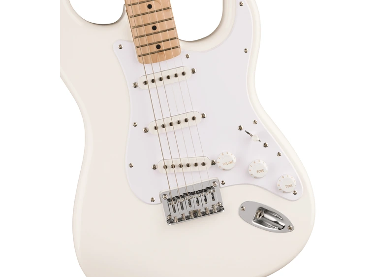 Squier Sonic Stratocaster HT, Maple White Pickguard, Arctic White 