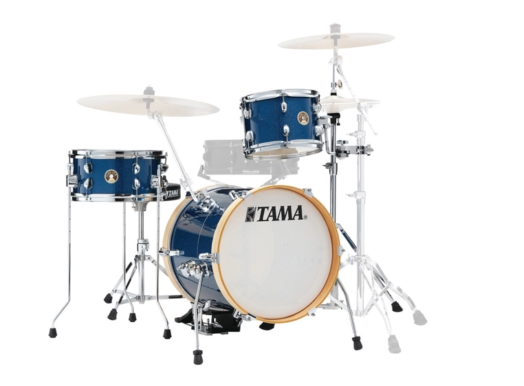 Tama LJK36H3-ISP Club Jam Suitcase Kit 3-del.med stativ, Indigo Sparkle 