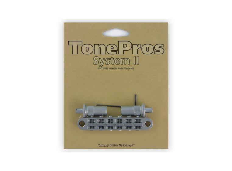 TonePros T3BT SC - Metric Tune-O-Matic Bridge - Satin Chrome