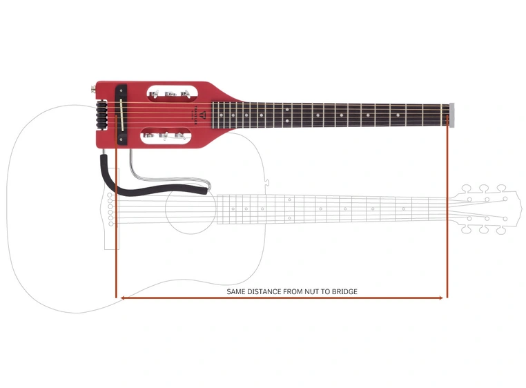 Traveler Guitar Ultra-Light Acoustic Vintage Red 