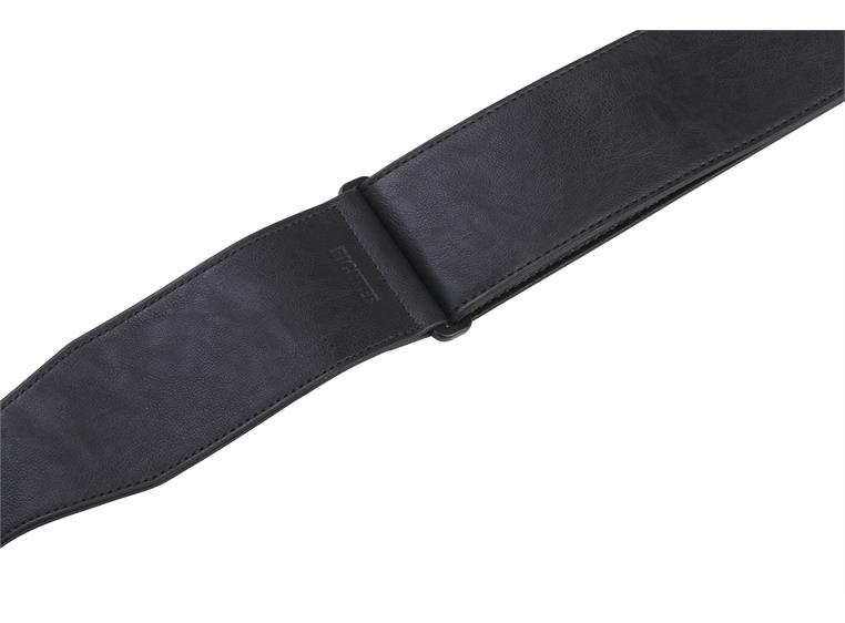 Warwick Synthetic Leather Bass Strap Black, Silver Embossing