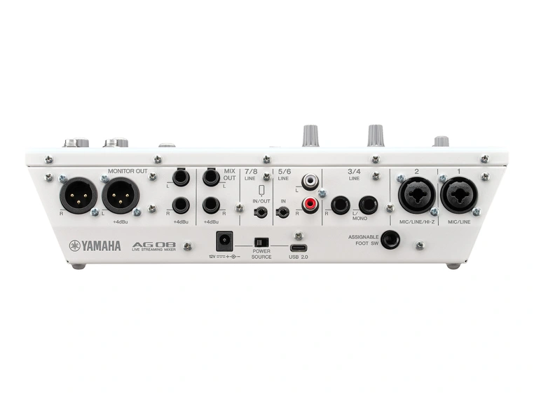 Yamaha AG08 Hvit Alt-i-ett streamingmikser 