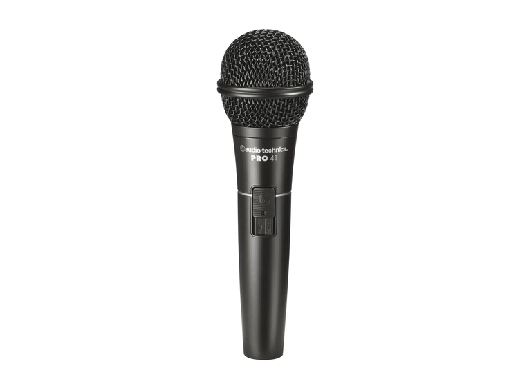 Audio-Technica PRO-41 Dynamisk vokalmik. Med bryter, m/kabel XLR/XLR 