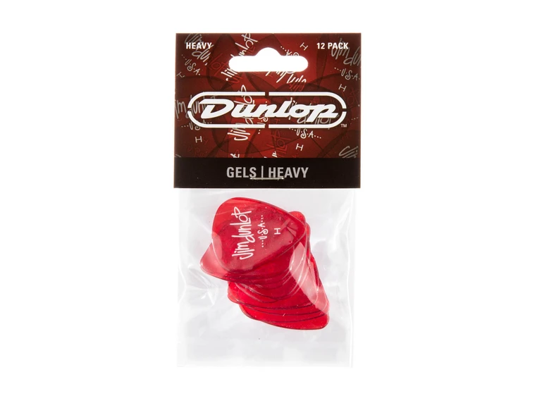 Dunlop 486PHV Gels-Red-Heavy 12-pack 
