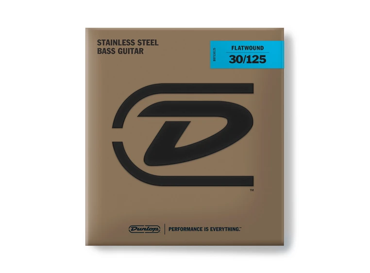 Dunlop DBFS30125 Flatwound Longscale (030-125) 6-strenger 