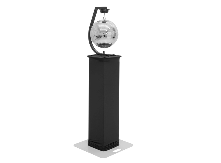 EUROLITE stativmontering med motor, sort for opp til 50cm speilkuler + quick link 
