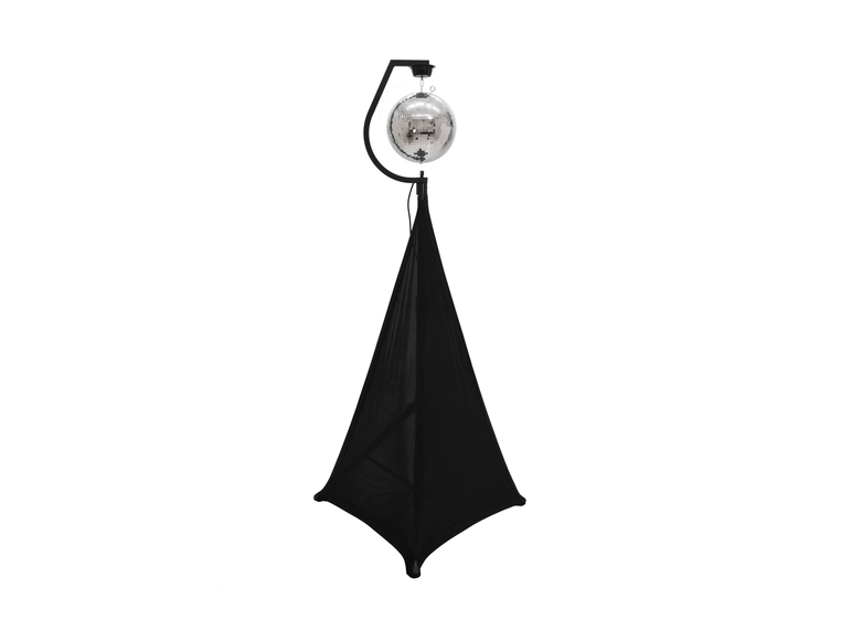 EUROLITE stativmontering med motor, sort for opp til 50cm speilkuler + quick link 